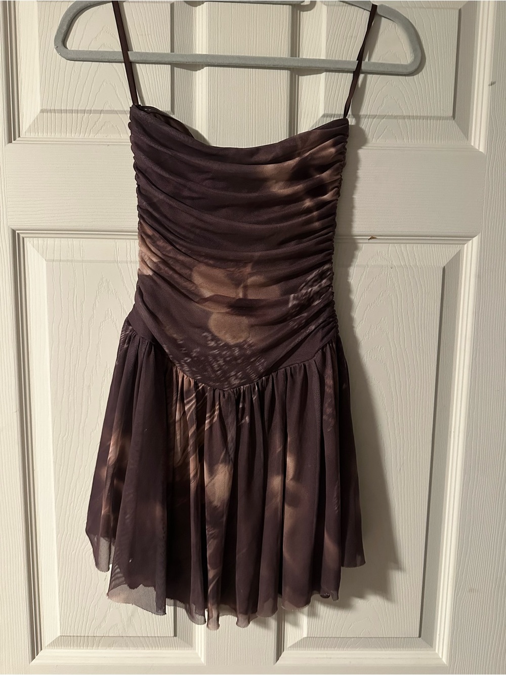 Urban Outfitters Brown Mesh Strapless Dress - M